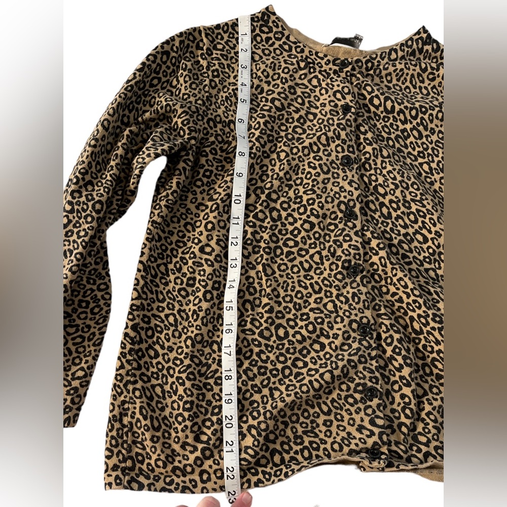 Christopher & Banks Animal Print Cardigan ~ Size Small - Picture 6 of 7